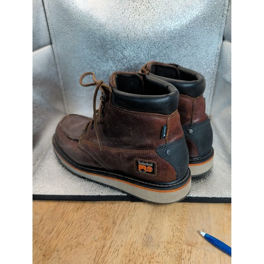 Timberland PRO Gridworks Waterproof Worksite Boots Mens 12 Wide Fast Ship